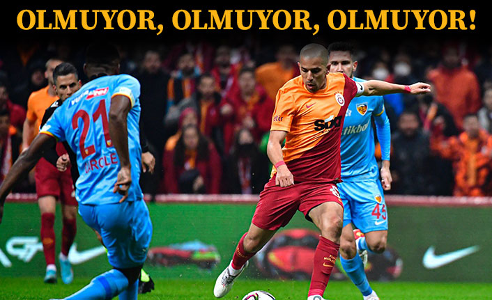 Galatasaray, yine kazanamadı! Kayserispor ile berabere kaldı