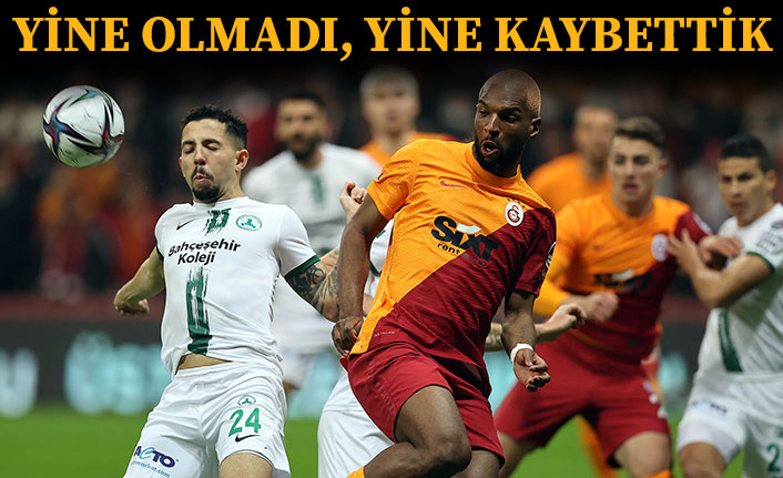 Galatasaray, sahasında Giresunspor'a kaybetti