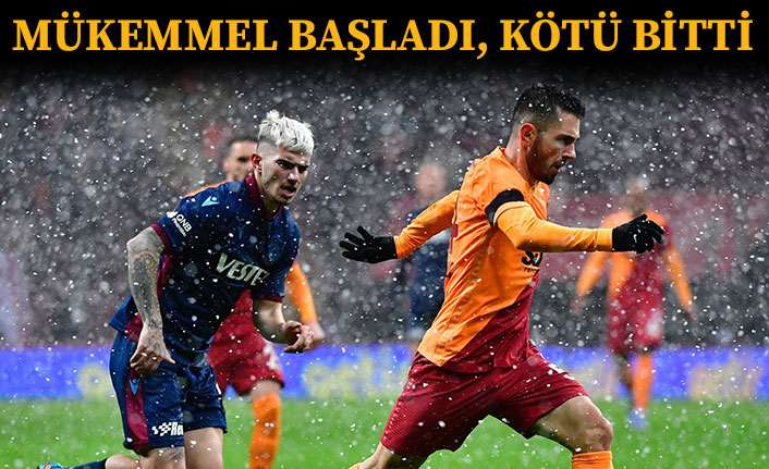 Galatasaray, Trabzonspor'a 90'da kaybetti!