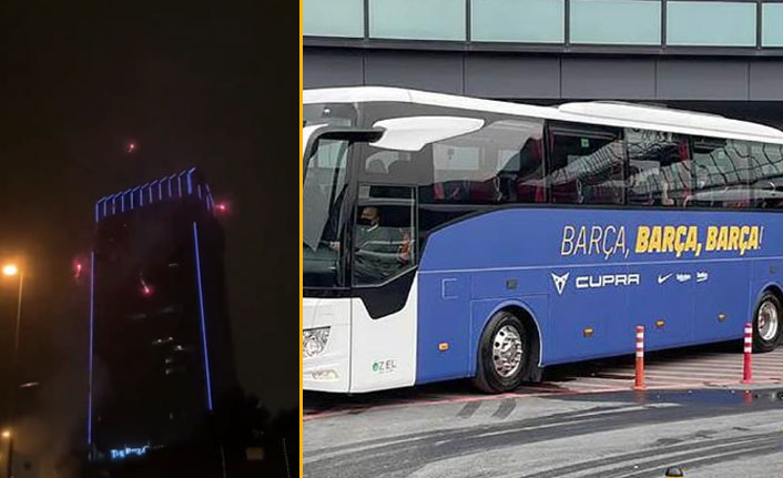 Galatasaraylı taraftarlardan Barcelona'ya gece yarısı sürprizi