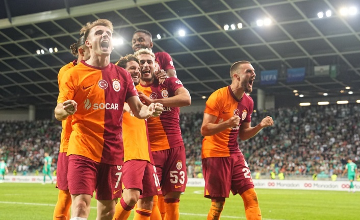 Galatasaray, Slovenya'dan büyük avantajla dönüyor!