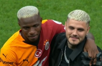 Osimhen'in abisi şampiyonluk kutlamalarında müjdeyi verdi!